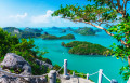 Paisagem de Mu Koh Ang Thong, Samui, Tailândia