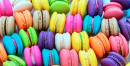 Variedade de macarons Close Up