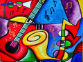 Música de pintura abstrata