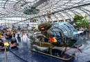 Os touros voadores no hangar-7, Salzburgo, Áustria