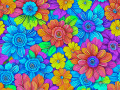 Fundo floral colorido