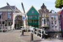 Ponte levadiça de madeira em Alkmaar, Holanda