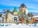 Skyline Cityscape Vista do Velho Quebec, Canadá