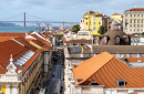 Skyline de Lisboa e Ponte 25 de Abril, Portugal