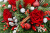 Decorações de Natal com rosas vermelhas