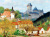 Vista do Castelo de Karlstein perto de Praga