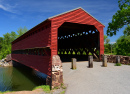 Ponte coberta perto de Gettysburg, Pensilvânia, EUA