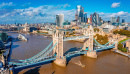 Tower Bridge e o rio Tâmisa, Londres, Reino Unido