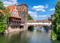 A histórica cidade velha de Nuremberg, na Francônia