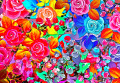 Fundo floral abstrato