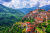 Vista da comuna de Apricale, Ligúria, Itália