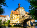 A famosa antiga prefeitura de Bamberg, Alemanha