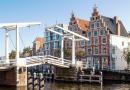 Ponte Gravestenenbrug no rio Spaarne