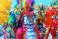 Participantes do Carnaval em Barranquilla, Colômbia