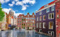 Bela vista de Amsterdã, Holanda