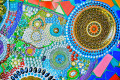 Mosaico colorido em Wat Phasornkaew, Tailândia