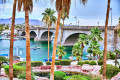 Vista do Lago Havasu e da Ponte de Londres, EUA