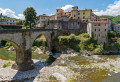 Vista de Castelnuovo di Garfagnana, Toscana, Itália