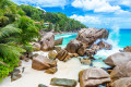 Praia tropical Anse Patates, Seychelles