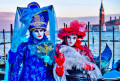 Participantes do Carnaval de Veneza, Itália