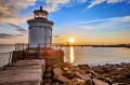 Farol do quebra-mar de Portland, Maine, EUA