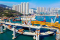 Cross Bay Link em construção, Hong Kong