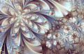 Arte Fractal Floral Abstrata
