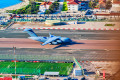 Avião da Raf no Aeroporto Internacional de Gibraltar