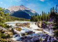 Athabasca Falls em Jasper NP, Alberta, Canadá