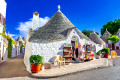 Casas Trullo em Alberobello, Apúlia, Itália