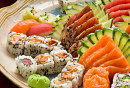 Comida japonesa colorida
