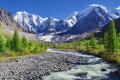 Paisagem pitoresca da montanha, Altai, Rússia