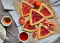 Mini Tortas Abertas com Frutas Cítricas
