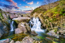 Ogwen Falls, Snowdonia, Norte do País de Gales, Reino Unido