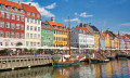Nyhavn famoso em Copenhaga, Dinamarca