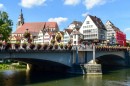 O rio Neckar em Tübingen, Alemanha