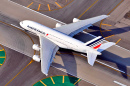Air France Airbus A380 em Los Angeles, CA, EUA