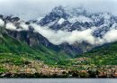 As margens do Lago Como e do Maciço Grigna