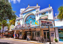 Uma vista do centro de Key West, Flórida, EUA