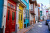 Colorido Distrito de Balat, em Istambul, Turquia