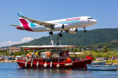 Eurowings Discover Airbus A320, Skiathos, Grécia