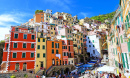 Casas coloridas em Riomaggiore, Cinque Terre
