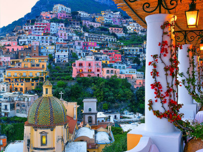 Vista deslumbrante de Positano, Itália