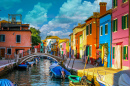 Casas Coloridas na Ilha de Burano