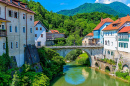 Ponte dos Capuchinhos em Škofja Loka, Eslovênia