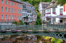Vista da Cidade Velha de Monschau, Alemanha