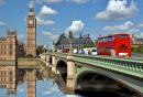 Big Ben com Bridge, Londres, Reino Unido