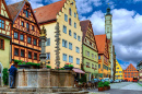 Rothenburg ob der Tauber medieval, Alemanha