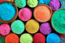 Corantes em pó para o Festival de Holi