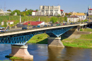 Ponte Antiga sobre o Rio Neman, Grodno, Bielorrússia